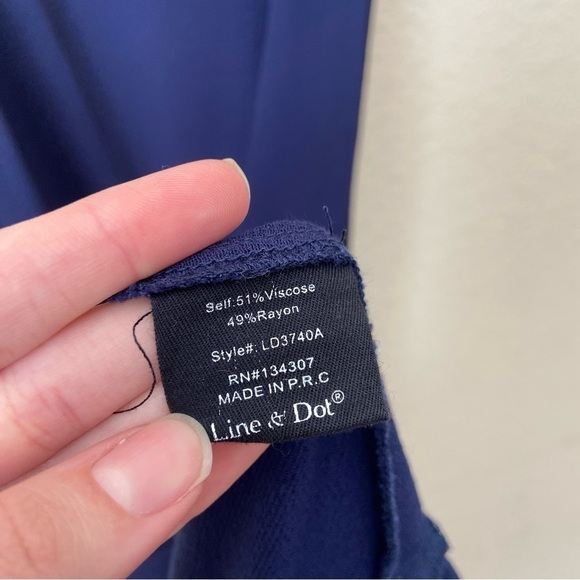 Line + Dot Boho Ruffle Strap Double V Ruffle Hemline Maxi Dress - Picture 8 of 9